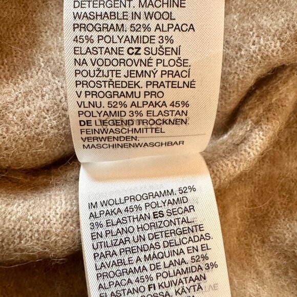 & Other Stories Oversized Sweater - Beige/Oatmeal Size XS - Picture 5 of 7